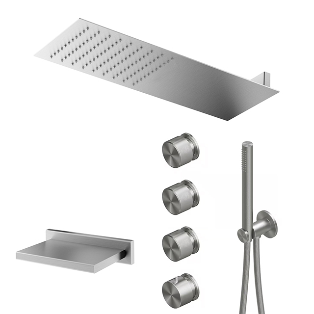 콰드로 자동온도조절 3WAY 믹서 1650AS / MARINER 헤드+토수구 SET 이미지