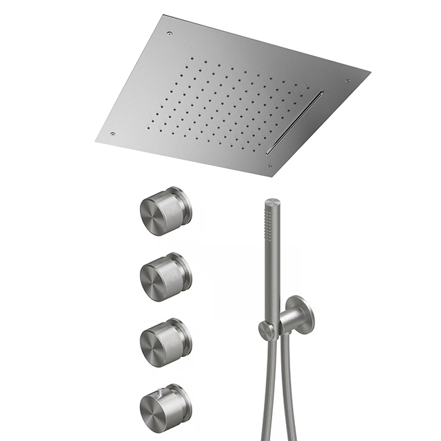 콰드로 THERMOSTATIC(자동온도조절) 3WAY 믹서 1650AS / MARINER 2기능 천정매립헤드 SET 이미지