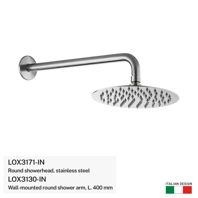 이태리 MARINER 200mm 헤드샤워 400mm 암 SET 이미지