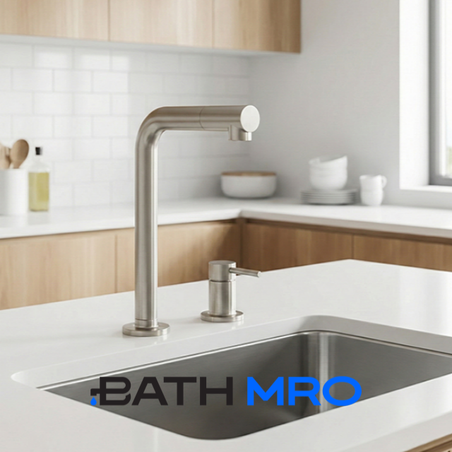 에르사 2홀주방수전_브러쉬드니켈 4617.BN 이미지