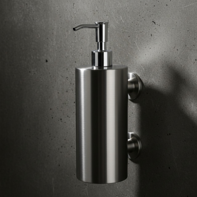 프레오 물비누 디스펜서 벽붙이 대용량(500ml) 실버 이미지