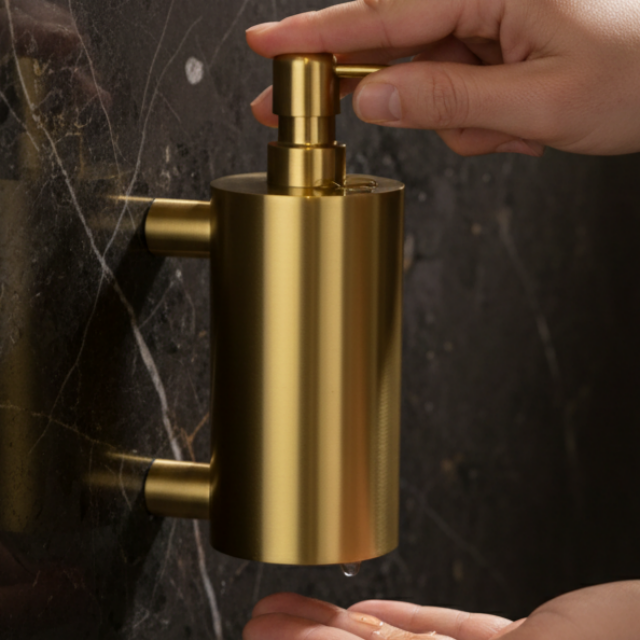 프레오 물비누 디스펜서 벽붙이 대용량(500ml) 골드 이미지