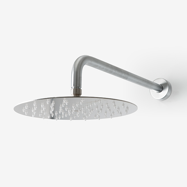 오딧세이 원형 250mm 샤워헤드세트 브러쉬드 크롬 이미지